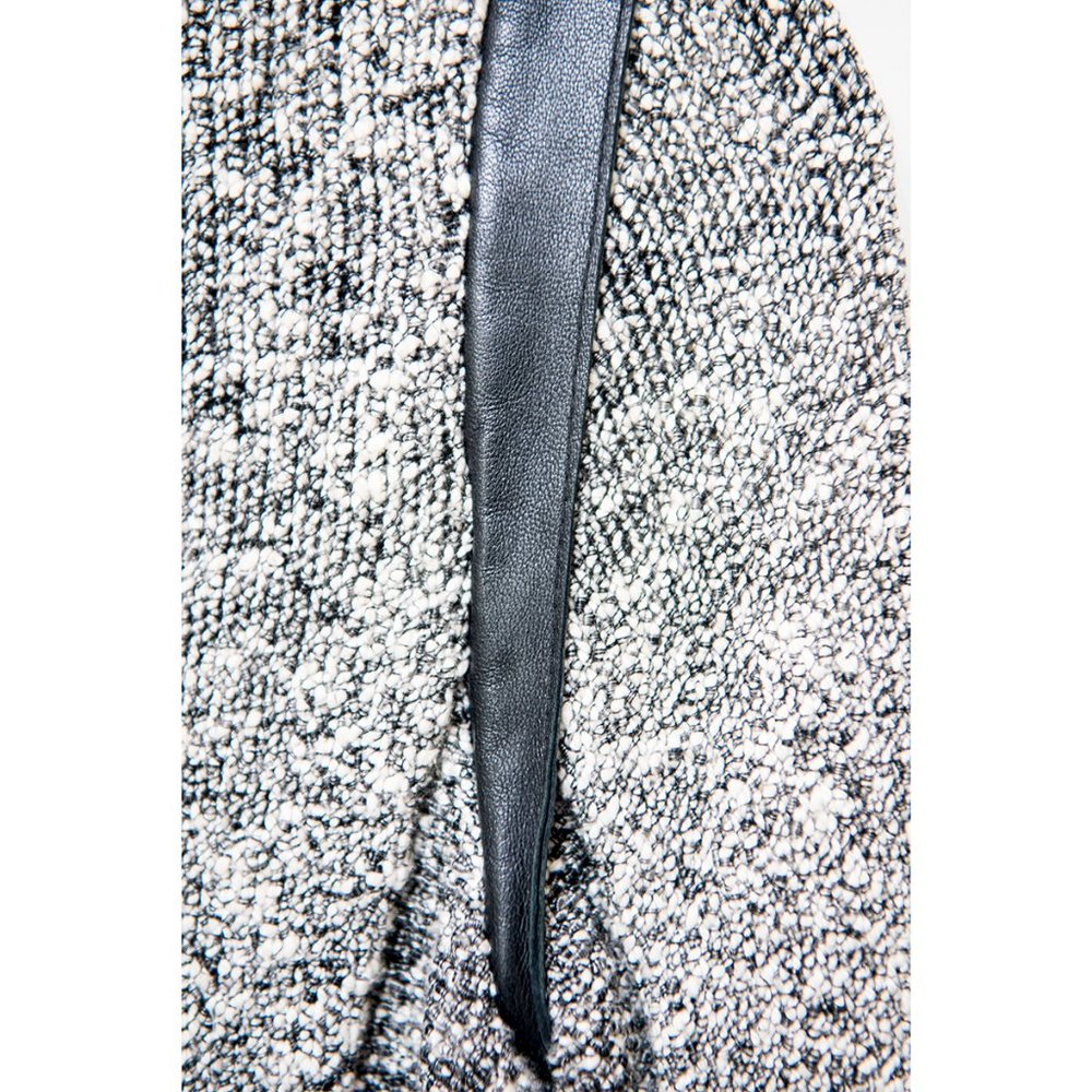 Rag & Bone Bouclé Knit Jacket Leather Trim XS - Picture 8 of 12